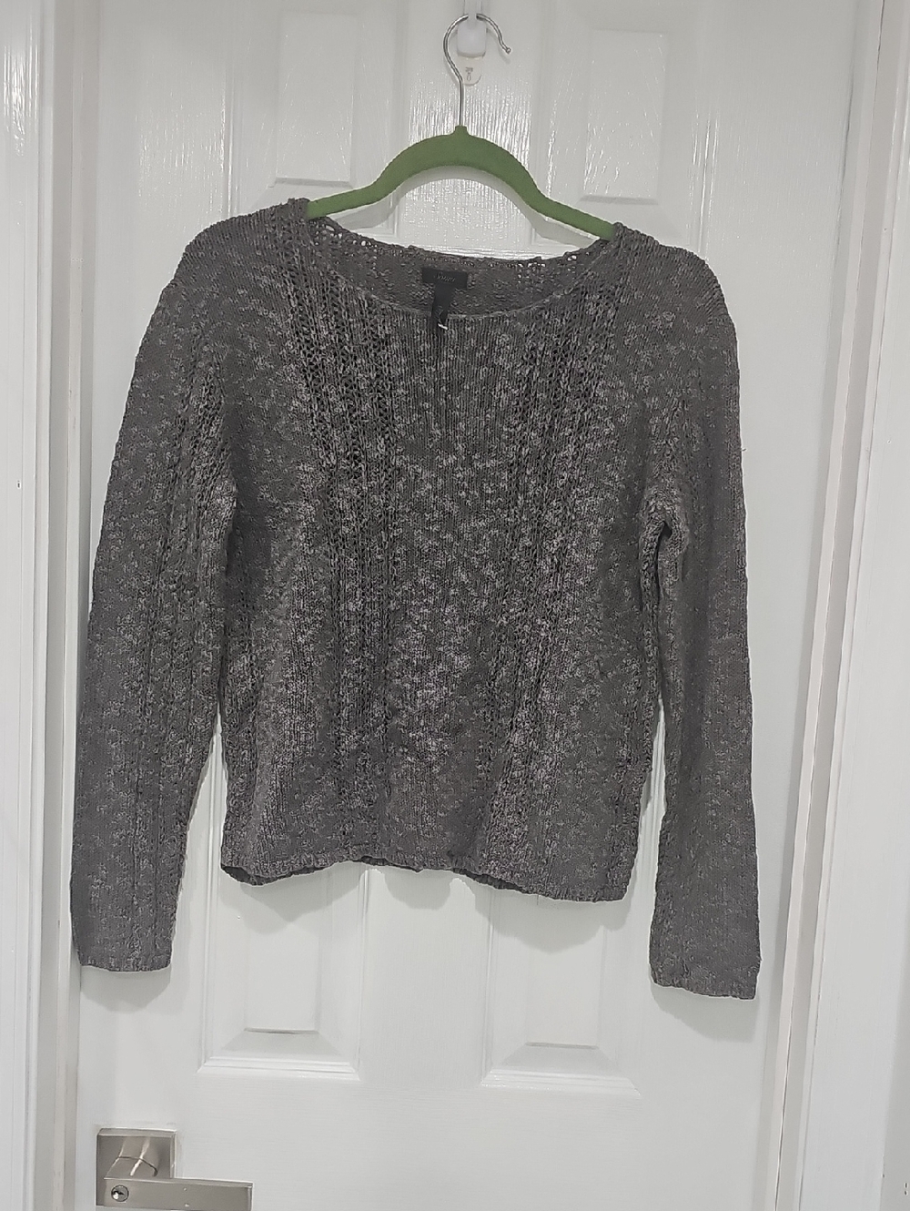 Sonoma Gray Scoop Neck Knit Sweater